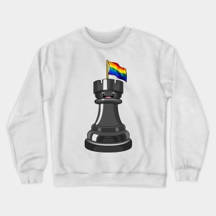 Chess piece Rook Rainbow Chess Crewneck Sweatshirt